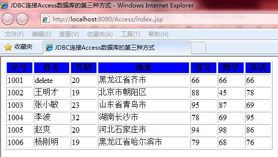 JDBC连接Access数据库的几种方式介绍7