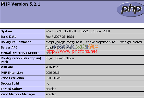 php环境配置 php5 MySQL5 apache2 phpmyadmin安装与配置图文教程39