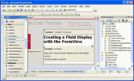 在ASP.NET 2.0中操作数据之十四：使用FormView 的模板2