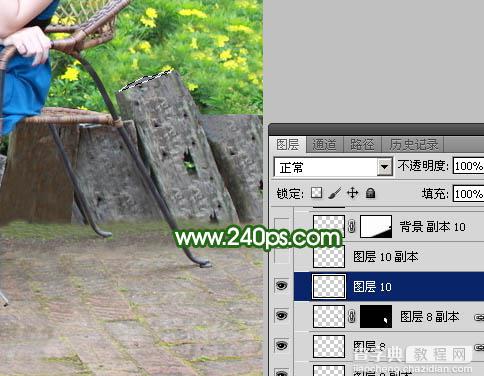 Photoshop快速去掉人物前面碍眼的椅子实例教程37