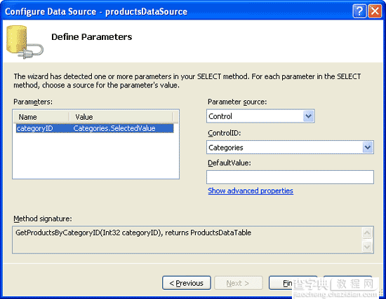 在ASP.NET 2.0中操作数据之三十三：基于DataList和Repeater使用DropDownList过滤的主/从报表8