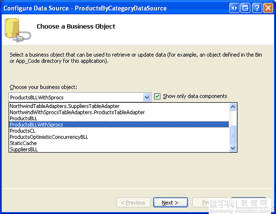 在ASP.NET 2.0中操作数据之六十六：在TableAdapters中使用现有的存储过程9