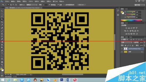 photoshop怎么给二维码换颜色？9