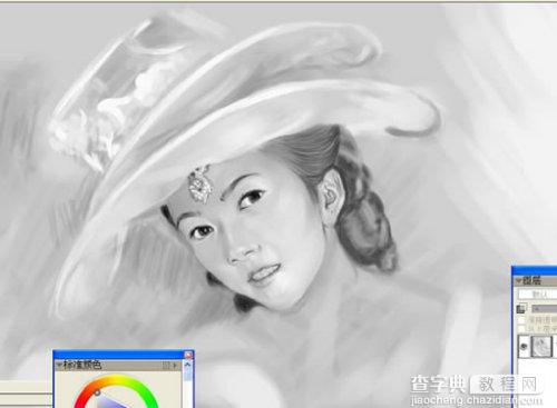 Photoshop Painter手绘贵妇插画2