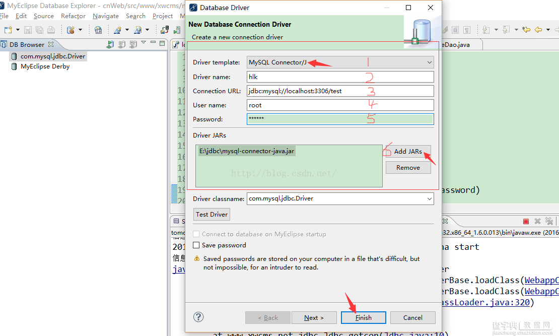 MyEclipse连接MySQL数据库图文教程4