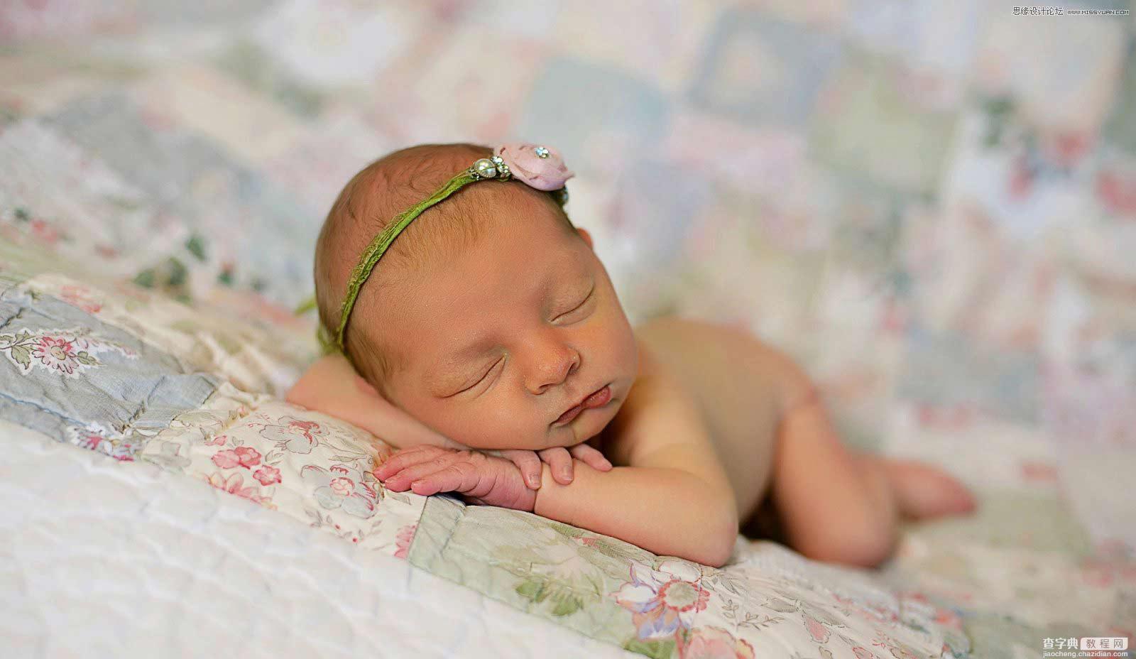 Photoshop调出日系暖色明亮的新生宝宝照片效果2