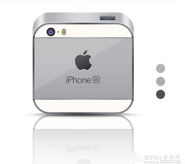 妙用PS绘制一枚精美的IPHONE SE图标图文教程34