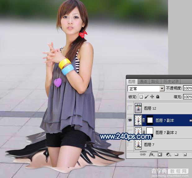 Photoshop利用液化滤镜快速制作人物融化效果30