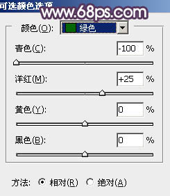 Photoshop为秋季草原图片打造清爽的韩系淡冷色4