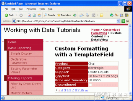 在ASP.NET 2.0中操作数据之十三：在DetailsView控件中使用TemplateField6