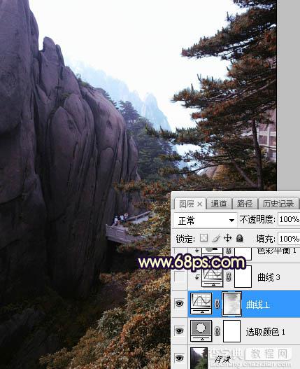Photoshop使用渲染工具将风景图片增加大气的霞光色9