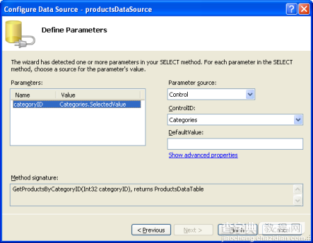 ASP.NET 2.0中的数据操作之七：使用DropDownList过滤的主/从报表8