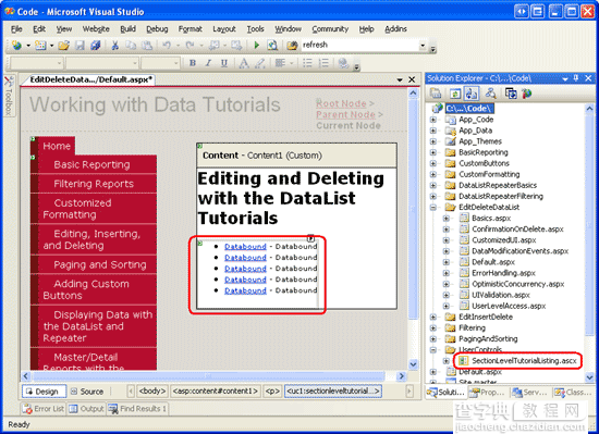 在ASP.NET 2.0中操作数据之三十六：在DataList里编辑和删除数据概述2