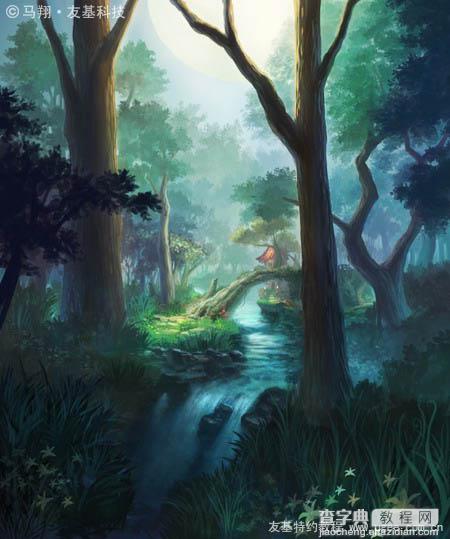 photoshop鼠绘夜色中的梦幻森林36