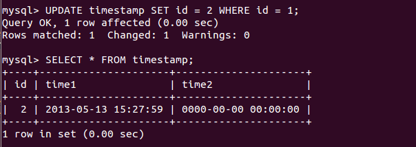 MySQL 5.6 中 TIMESTAMP有那些变化2