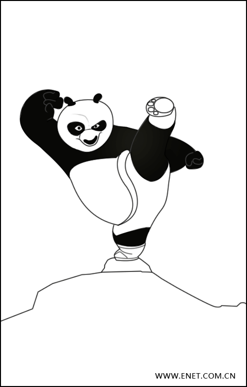 Photoshop模仿功夫熊猫的海报8