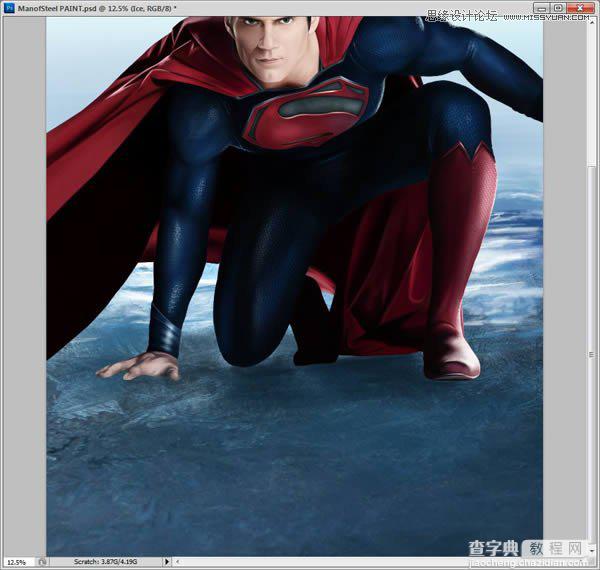 Photoshop鼠绘制作新版超人钢铁侠116