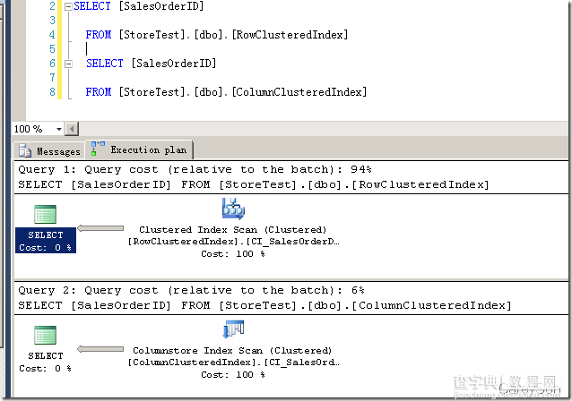 揭秘SQL Server 2014有哪些新特性(3)-可更新列存储聚集索引8