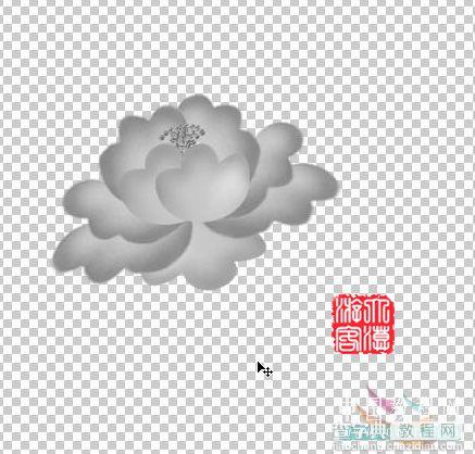 Photoshop教程:牡丹花的手绘12