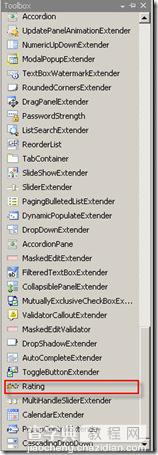 AjaxToolKit之Rating控件的使用方法3