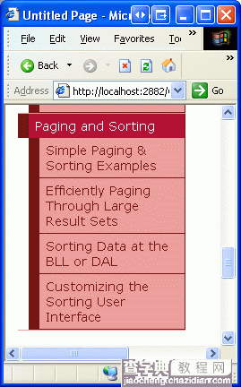 在ASP.NET 2.0中操作数据之二十四：分页和排序报表数据3