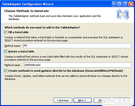 在ASP.NET 2.0中操作数据之六十七：在TableAdapters中使用JOINs7