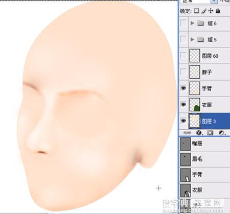 PS教程:新手学会绘制人物的鼻子7