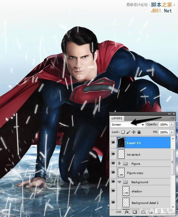 Photoshop鼠绘制作新版超人钢铁侠154