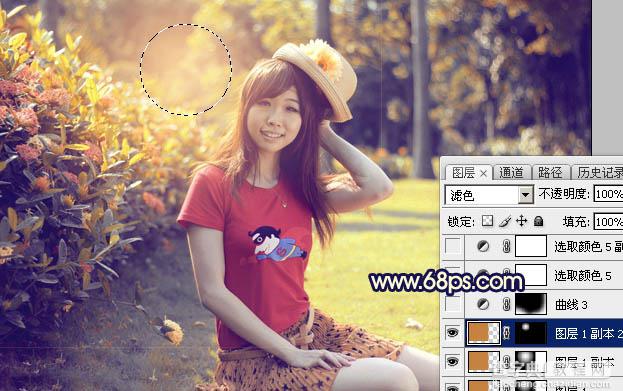Photoshop调出秋季阳光色外景人物图片27