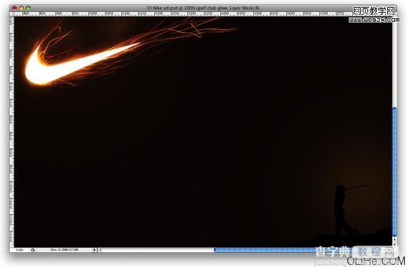 Photoshop 绘制火焰Nike标志教程17