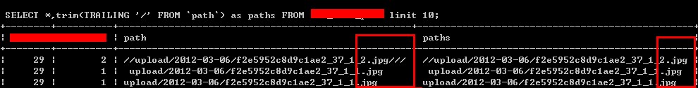 解析在MYSQL语法中使用trim函数删除两侧字符4