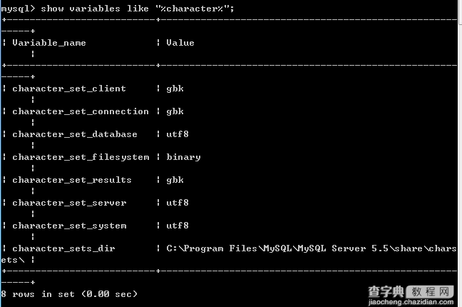 简单解决Windows中MySQL的中文乱码与服务启动问题2