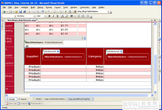 在ASP.NET 2.0中操作数据之六十四：GridView批量添加数据9