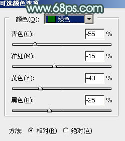 Photoshop将草地人物图片调制出小清新的淡调青黄色效果9