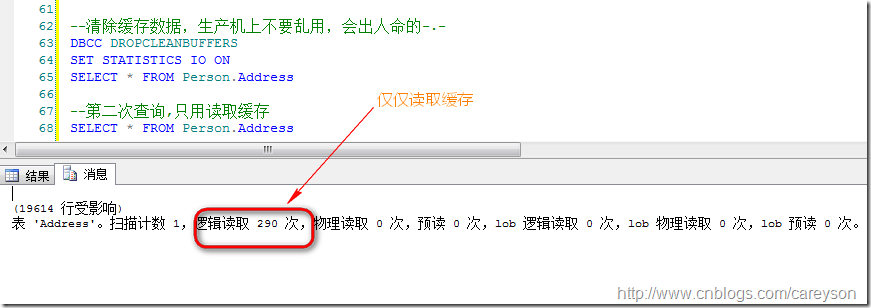 理解SQL SERVER中的逻辑读，预读和物理读6