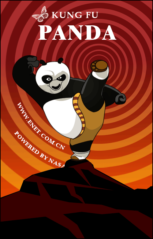 Photoshop模仿功夫熊猫的海报1