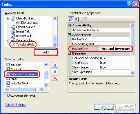 在ASP.NET 2.0中操作数据之十三：在DetailsView控件中使用TemplateField4