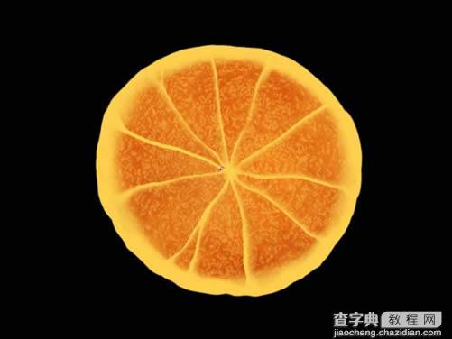 Photoshop打造有机理有汁液的橙子12