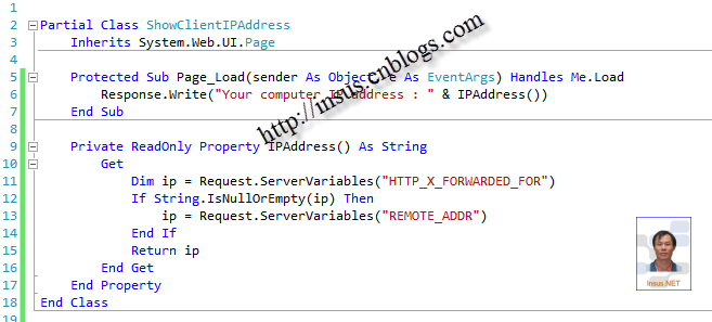 获取客户端IP地址c#/vb.net各自实现代码2