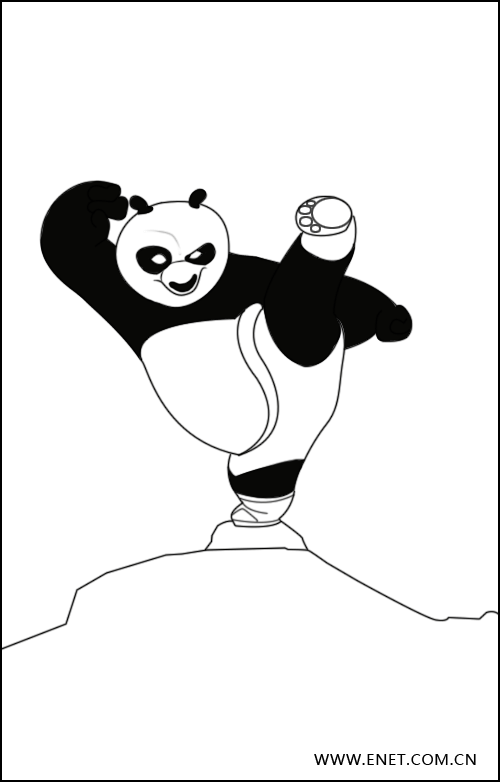 Photoshop模仿功夫熊猫的海报7