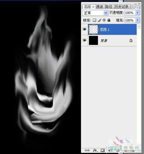 Photoshop涂抹工具打造逼真火焰效果教程4