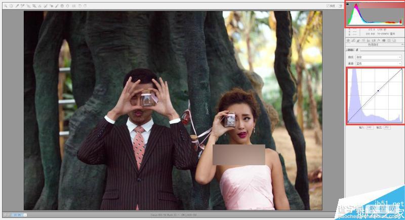 Photoshop给严重曝光不足的婚纱照片调出韩式简约效果11