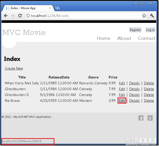 ASP.NET MVC4入门教程（六）：验证编辑方法和编辑视图1