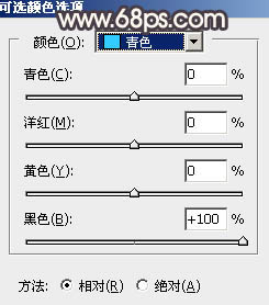 Photoshop调出暗调深秋色树林路边的人物图片8