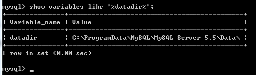 Windows下修改mysql的data文件夹存放位置的方法1