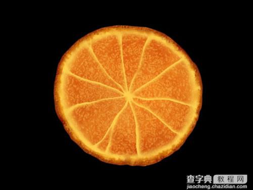 Photoshop打造有机理有汁液的橙子16
