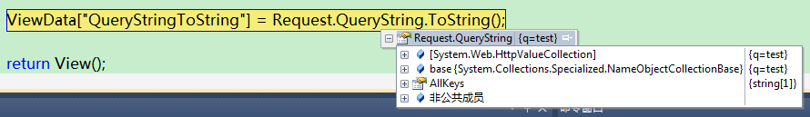 Request.QueryString与一般NameValueCollection的区别1