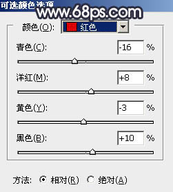 Photoshop为水景人物图片打造艳丽的秋季暖色特效22