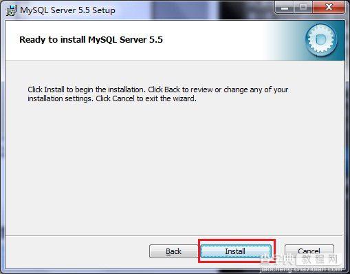 MySQL5.5.21安装配置教程(win7)5