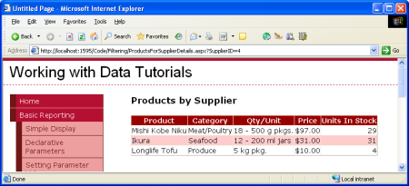 ASP.NET 2.0中的数据操作之九：跨页面的主/从报表12